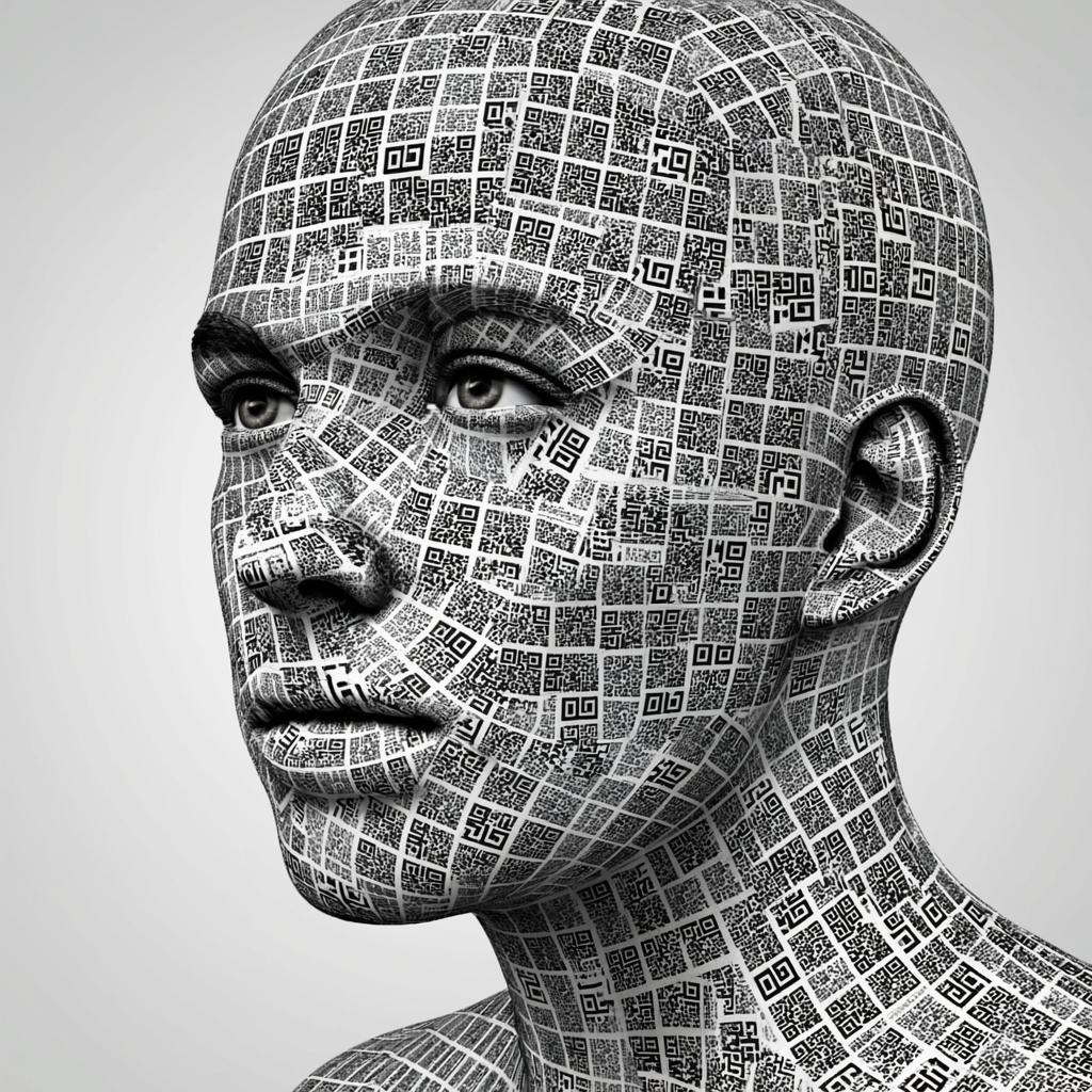 QR-коды,тело,человек