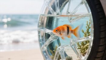 art wheel with fish